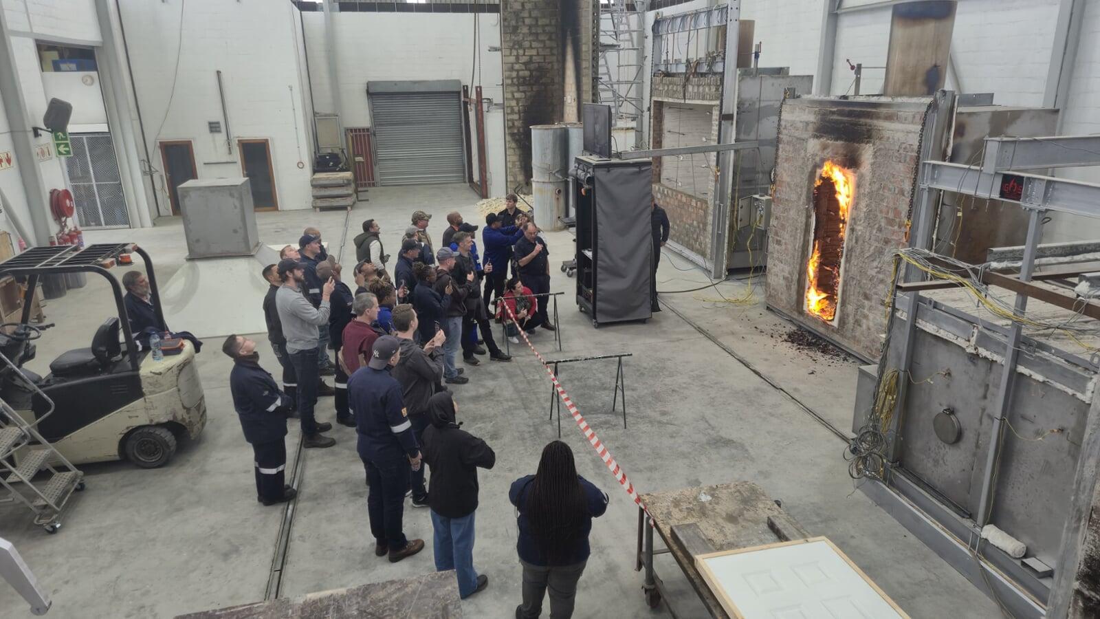 FireSUN Students Visit Ignis Fire Testing in September 2025